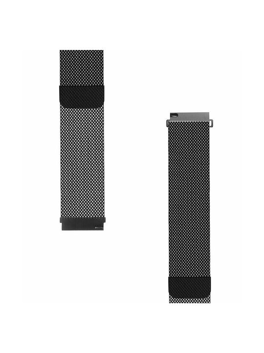 Handodo Loop Magnetic Steel Band Armband Schwarz (Galaxy Watch (46mm) / Gear S3)