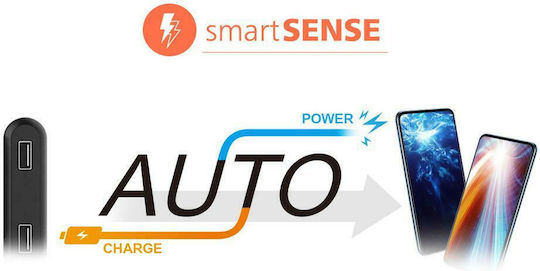 Silicon Power QS15 Power Bank 20000mAh cu 2 Porturi USB-A și Port USB-C Livrarea energiei / Quick Charge 3.0 Negru