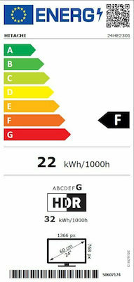 Hitachi Smart Τηλεόραση 24" HD Ready LED 24HE2301 (2020) 24HE2301
