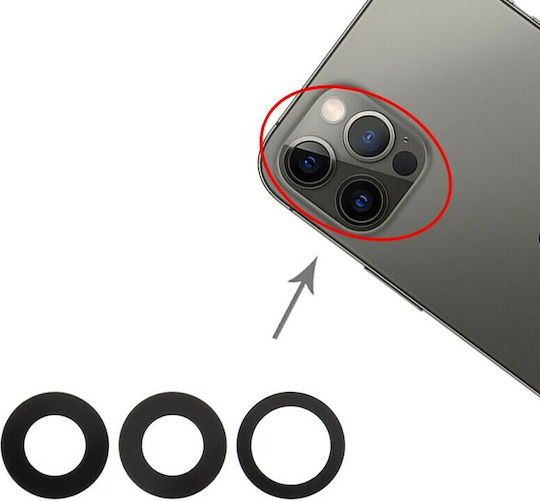 Kameraobjektiv Schwarz für iPhone 12 Pro