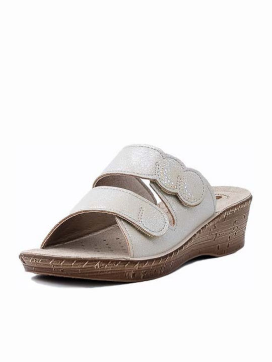 Inblu Anatomic Women's Platform Wedge Sandals Beige