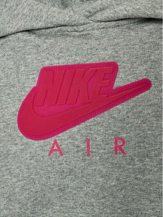 Kinder-Sweatshirt Gekürzt mit Kapuze Gray Air