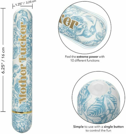 Calexotics Mother Fucker Mini Vibrator Bullet 16cm Light Blue