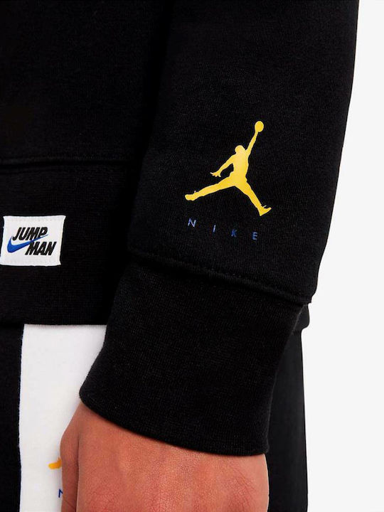 Kinder-Sweatshirt mit Taschen Schwarz Jumpman