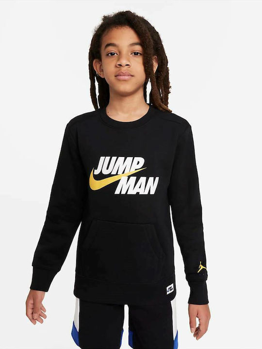 Kinder-Sweatshirt mit Taschen Schwarz Jumpman