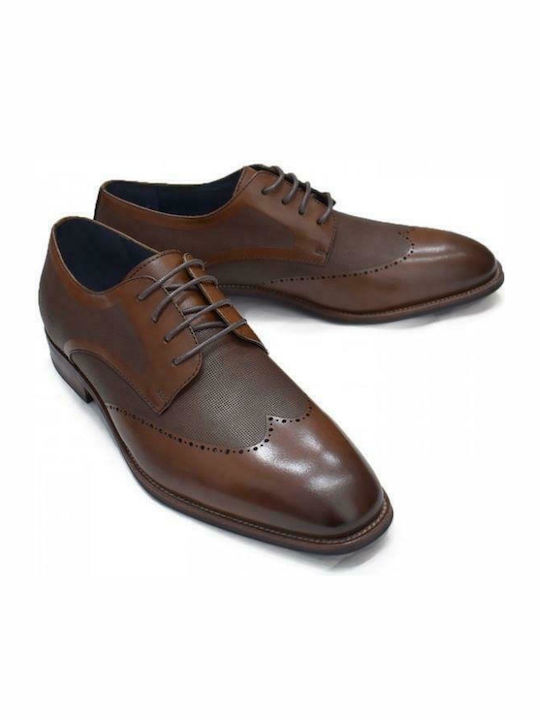 Privee DC2007 Men's Leather Oxfords Brown