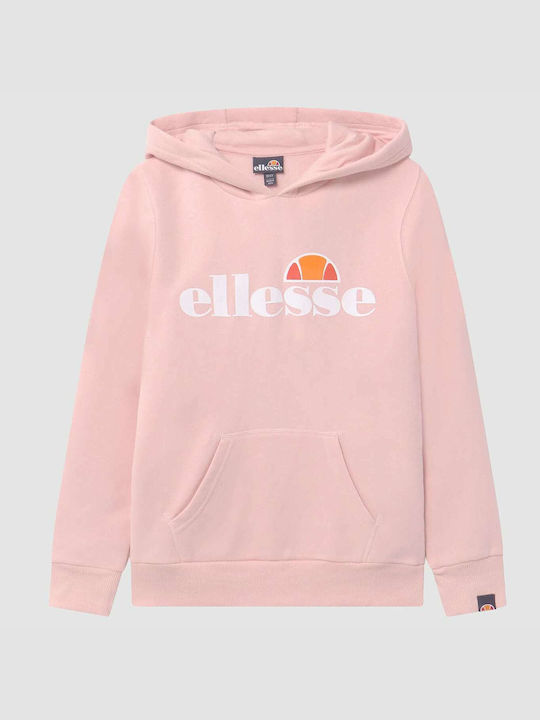 Ellesse Kids Sweatshirt with Hood and Pocket Pink