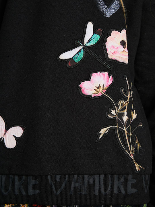 Kinder-Sweatshirt Schwarz Alicia