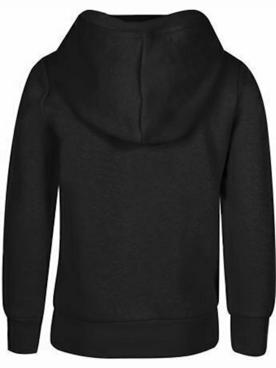 Kids Sweatshirt with Hood and Pockets Black