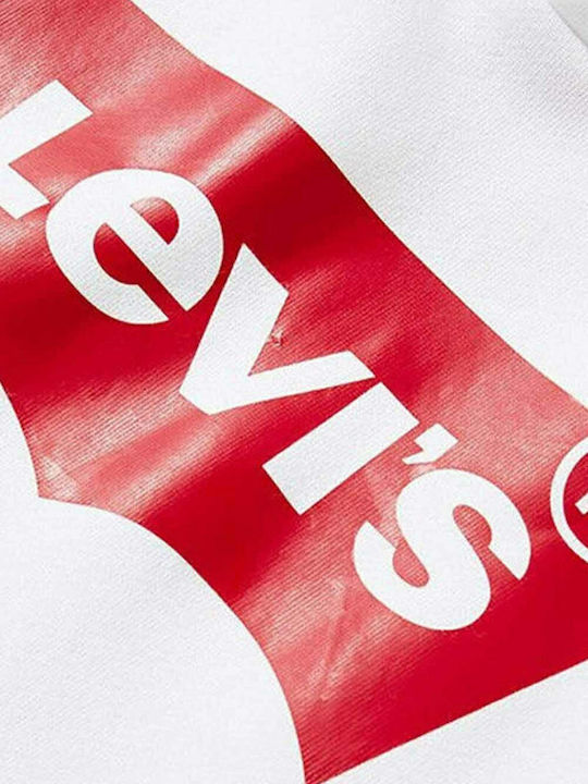 Παιδικό Φούτερ με Κουκούλα και Τσέπες Λευκό Batwing Screenprint
