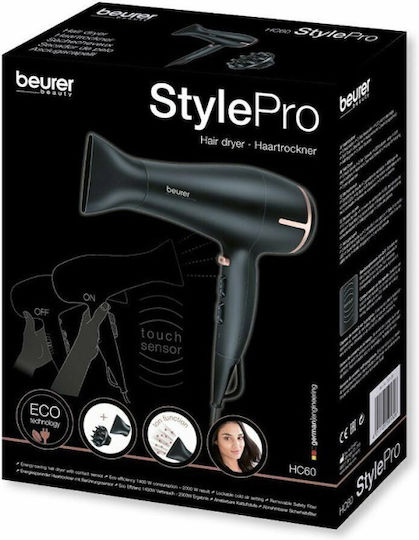 Beurer HC 60 Hair Dryer Turbo with Diffuser 1400W