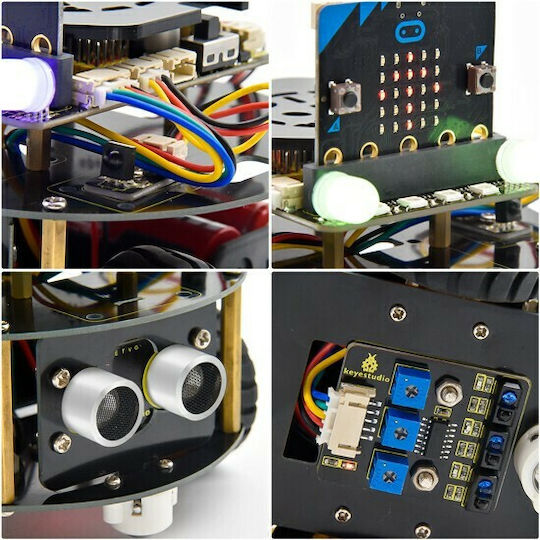 Keyestudio mini smart turtle car KS4024 για Micrο:bit STEM (KS4024)