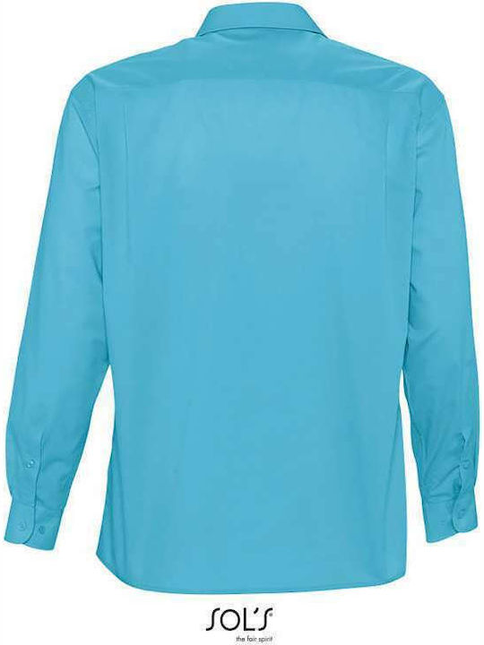 Sol's Baltimore Men's Shirt Long Sleeve Light Blue