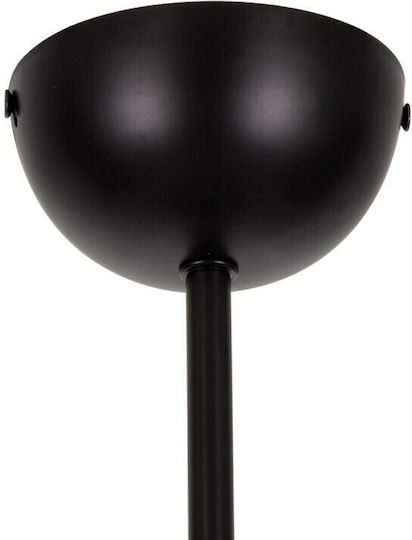 GloboStar Aspect Pendant Light Black Grid with Socket E27 44x15x60cm