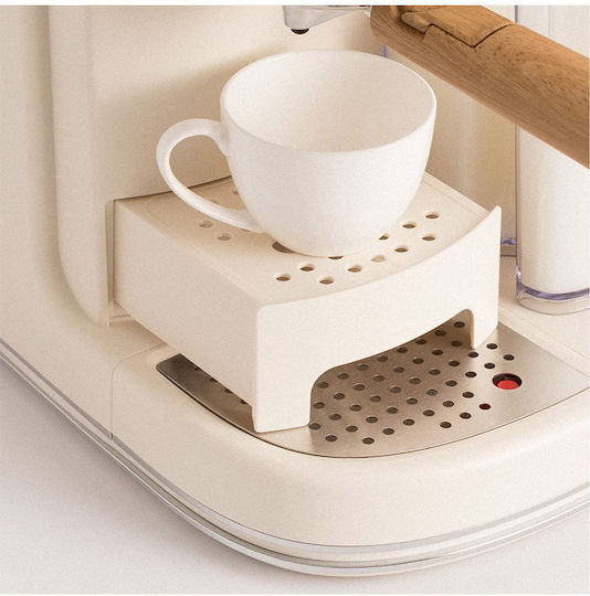 IKOHS Thera Matt Pro Create Mașină de Espresso 1250W Presiune 20bar pentru Cappuccino Bej