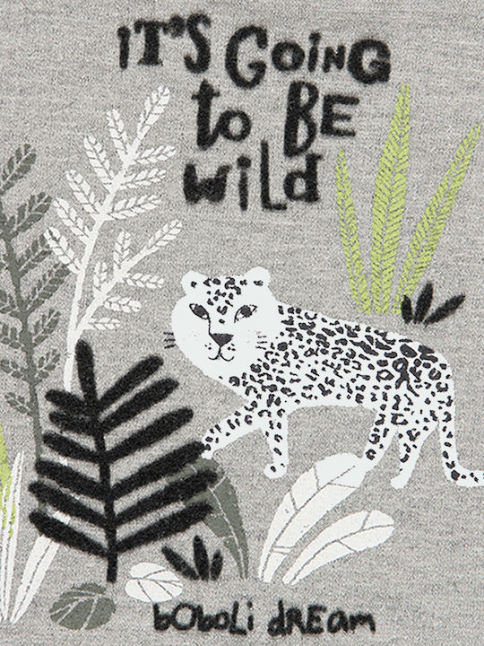 Fleece Kids’ Sweatshirt Grey Its Going to be Wild
