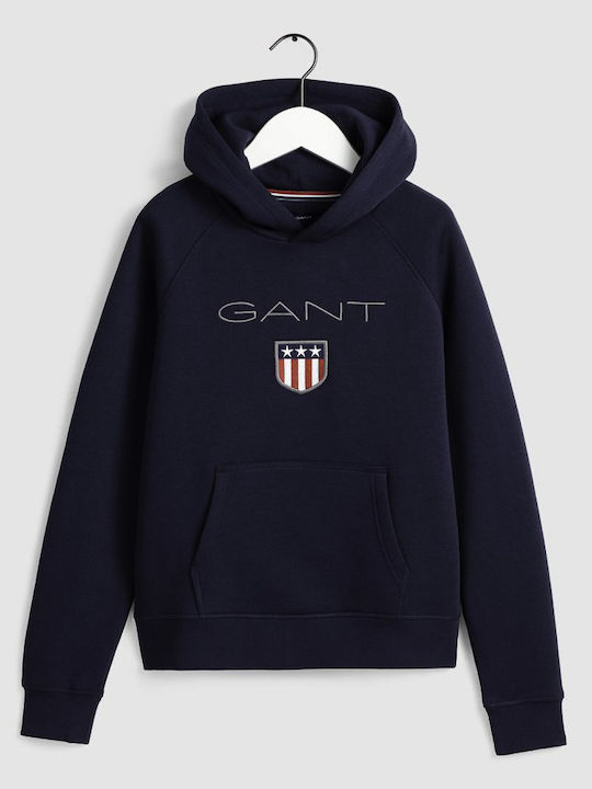 Kids Sweatshirt with Hood and Pockets Navy Blue SHIELD