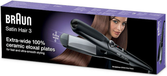 Braun Satin Hair 3 S0417351 Placă de Îndreptat Părul cu Plăci Ceramice