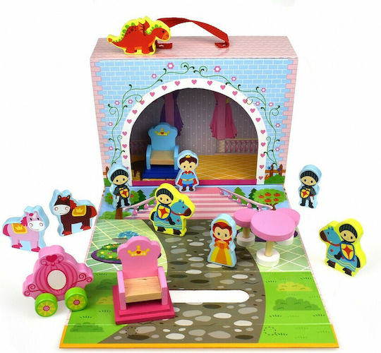 Tooky Toys Ξύλινο Κάστρο Πριγκίπισσας για 3+ Ετών