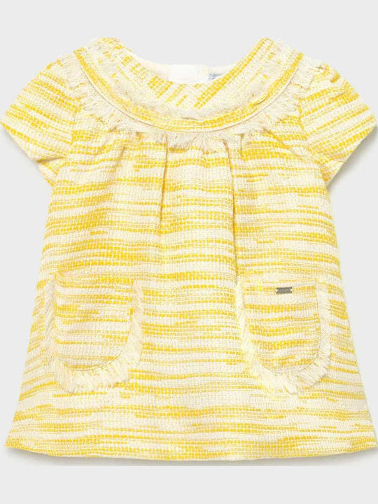 Children's Dress Short Sleeve Yellow