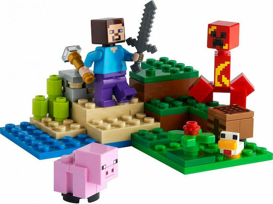 LEGO Minecraft The Creeper Ambush pentru 7+ Ani