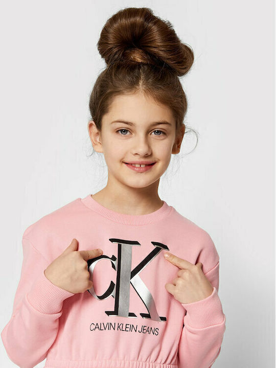 Children's Dress Sweatshirt Long Sleeve Pink