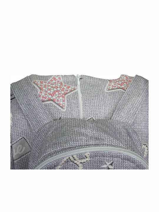Children's Dress Long Sleeve Set with Accessories Gray