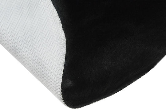 Newplan Shaggy Bedroom Rugs Set Puffy FC9 Black 3pcs