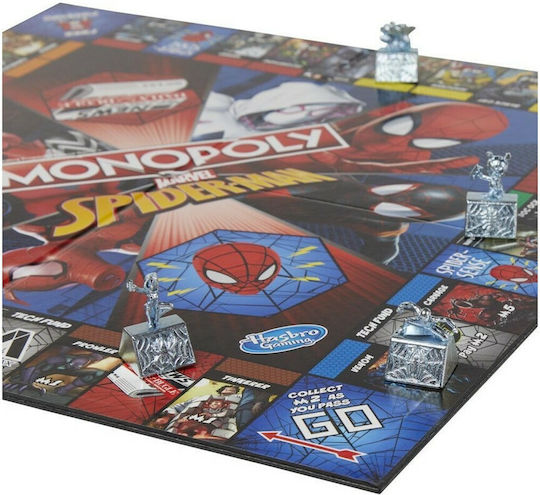 Board Game Monopoly Spiderman for 2-6 Players 8+ Years Old (EN) Hasbro