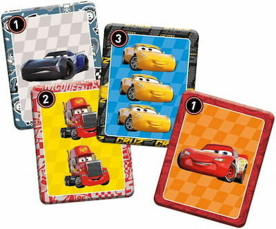 Real Fun Toys Joc de Masă Cars 3 Giant Cards pentru 2 Jucători 4+ Ani 60528