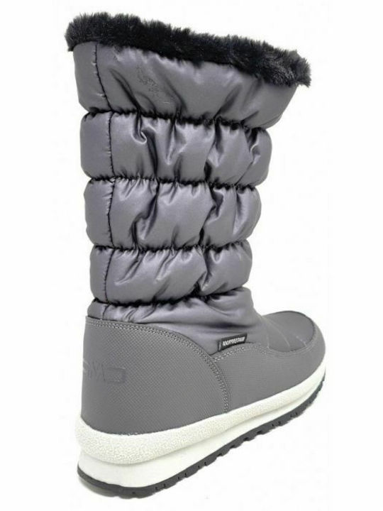 Holse Leder Damenstiefel Schnee mit Pelz Titanio