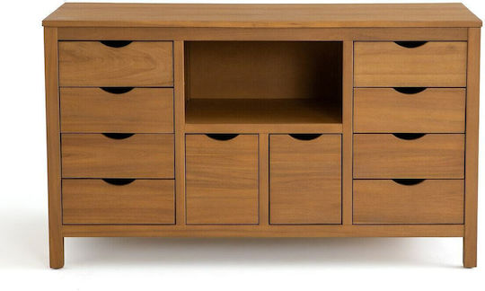 La Redoute Interieurs Sedna Πάγκος χωρίς Νιπτήρα Μ130xΒ50xΥ76cm Καφέ