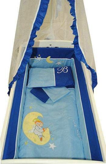Beboulino Λίκνο Moon White με Στρώμα Beboulino Λίκνο Moon White με Στρώμα