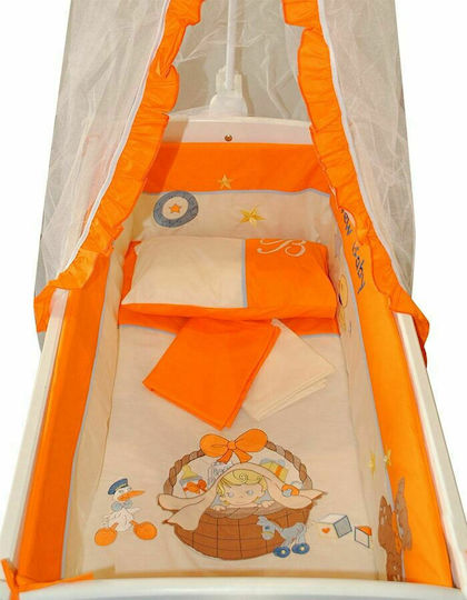 Beboulino Λίκνο New Baby White με Στρώμα Beboulino Λίκνο New Baby White με Στρώμα