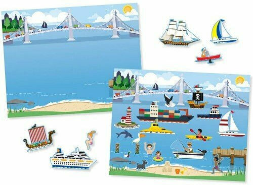 Melissa & Doug Άλμπουμ Αυτοκόλλητων Reusable Sticker Pad Vehicles για Παιδιά 3+ Ετών