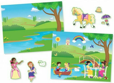 Melissa & Doug Aufkleber-Album Princess Castle Reusable Sticker Pad für Kinder 3++ Jahre