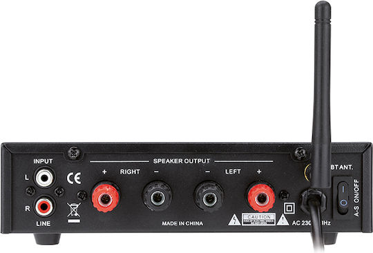 Dynavox CS-PA 8 Digital Mini Ολοκληρωμένος Ενισχυτής Hi-Fi Stereo 15W/4Ω 10W/8Ω 207684 Μαύρος
