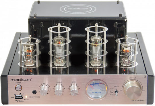 Madison MAD-TA10BT Tub Integrat Amplificator Hi-Fi Stereo 25W/4Ω Silver