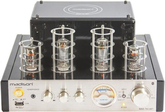 Madison MAD-TA10BT Tub Integrat Amplificator Hi-Fi Stereo 25W/4Ω Silver