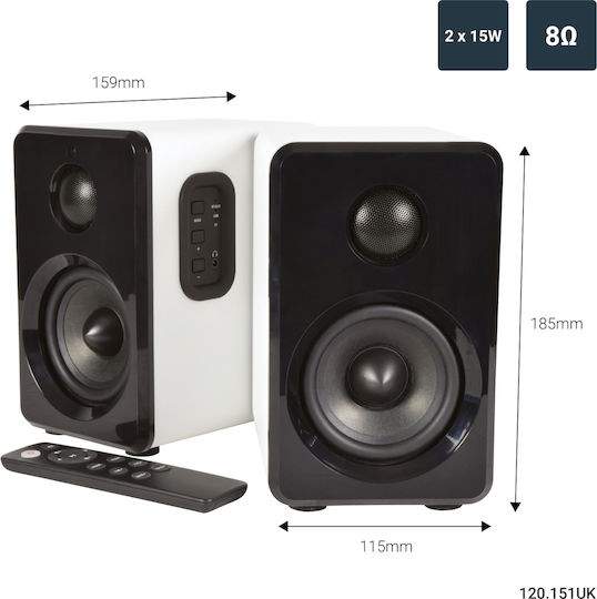 AvLink ABS35 120.151UK Aktive Lautsprecher 2 Anzahl von Fahrern 30W (Paar) Weiß