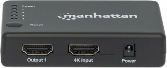 Manhattan IDATA HDMI-4K4PMH 4-way 4K HDMI Splitter 450003