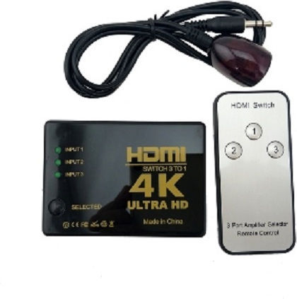 Anga PS-303-4K 3 είσοδοι/1 έξοδος HDMI Switch 371-103