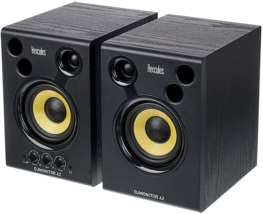 Hercules Monitor 42 Ηχεία Studio Monitor 4" 40W (Ζεύγος) Μαύρα