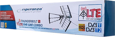 Esperanza EAT105 Outdoor TV Antenna (without power supply) Black Connection via Coaxial Cable