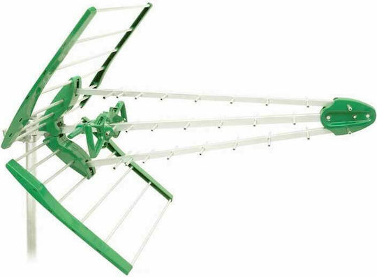 Ikusi HDTF-C48V IKU-1818 Outdoor TV Antenna (Does not Require Power Supply) FLASHD LTE UHF TV (470-694 MHz) Green