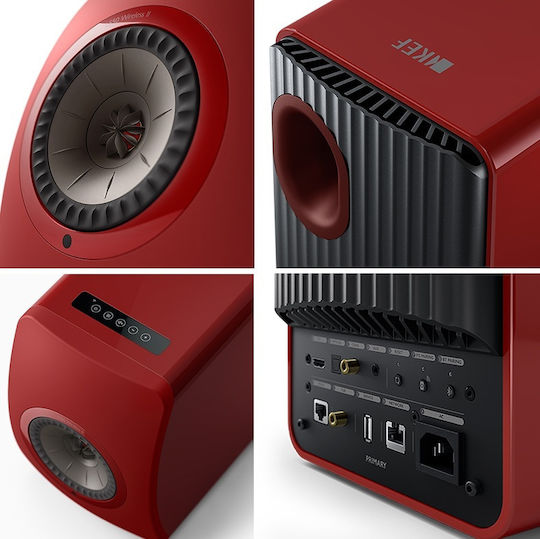 Kef LS50 Wireless II Aktive Lautsprecher 2 Anzahl von Fahrern 760W (Paar) Rot