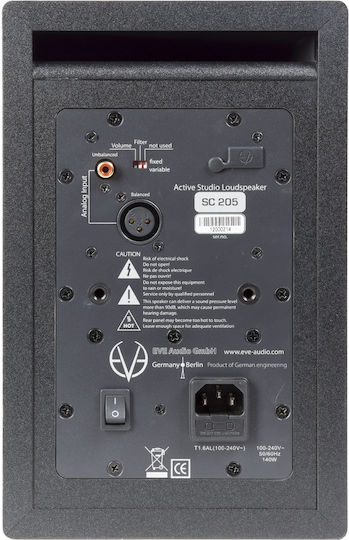 EVE Audio SC205 Studio Monitor Lautsprecher 5" 100W Stück Schwarz