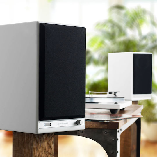 Audioengine HD6 Αυτοενισχυόμενα Ηχεία με Wi-Fi & Bluetooth 50W (Ζεύγος) Λευκά