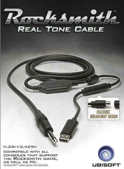Ubisoft Rocksmith Real Tone Cable Cable Rocksmith Real Tone for PS3 / PC / Xbox 360 in Black color