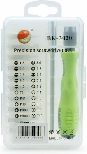 Baku Screwdriver with 20 Interchangeable Tips